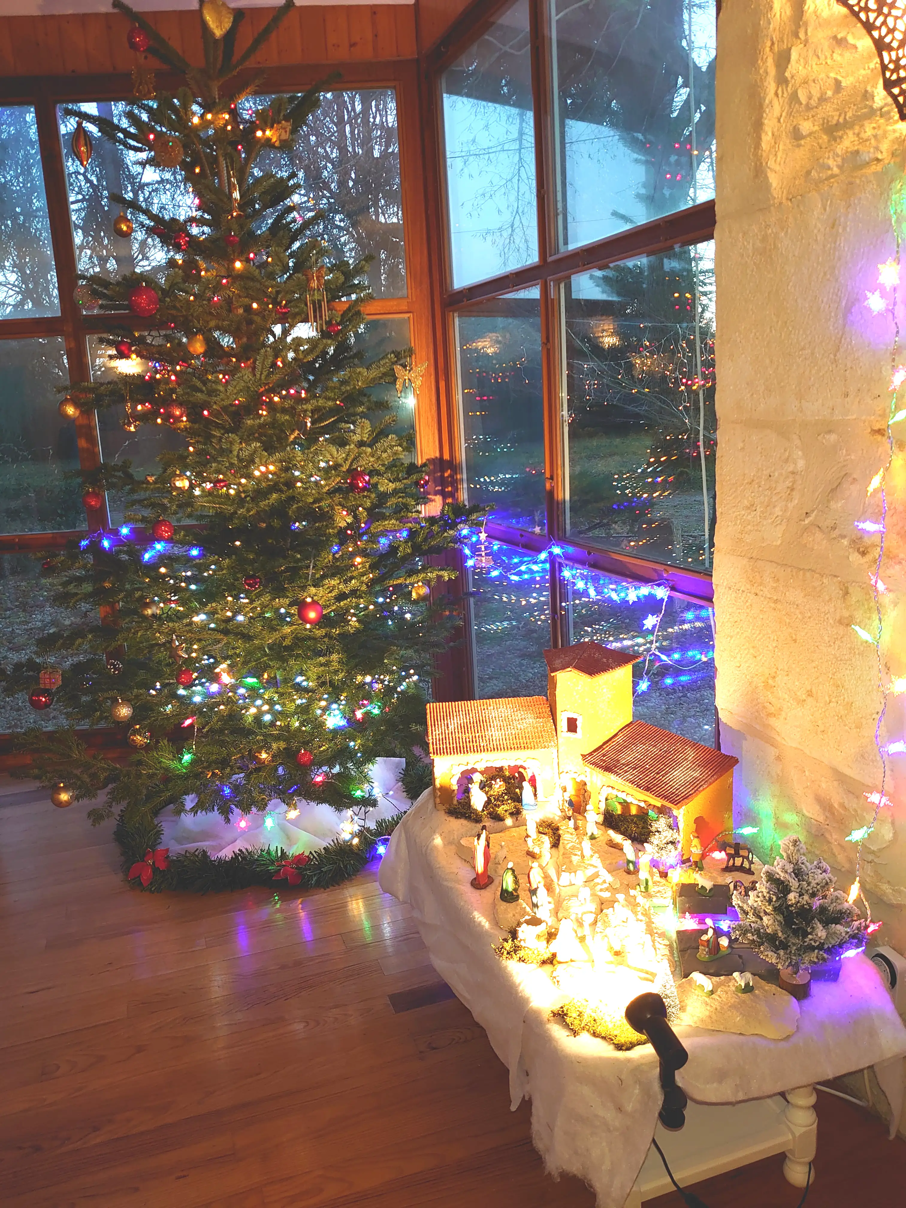 Domaine de La Buissière décoré pour Noël
