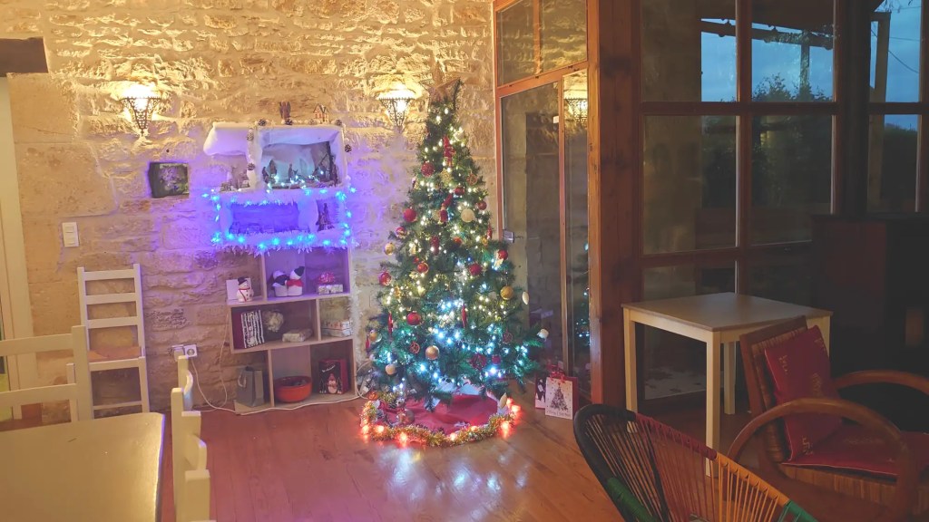 Sapin de Noël grand gîte dans le Lot